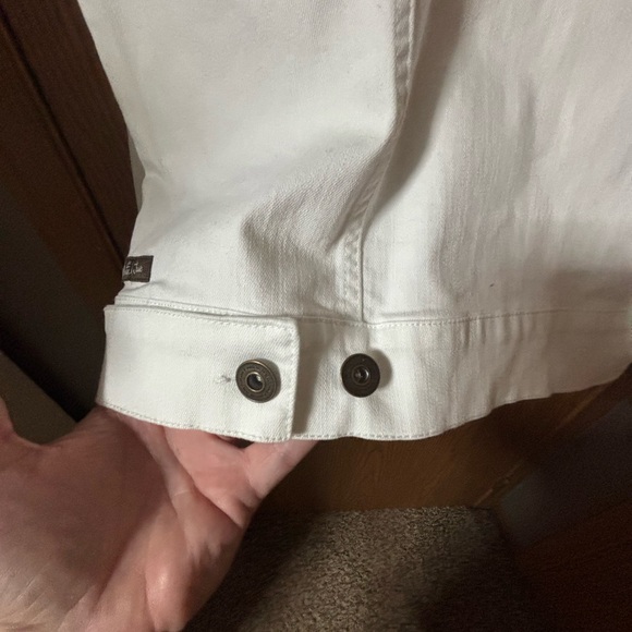 Matilda Jane White Jean Jacket Classic Denim Style - Picture 7 of 9